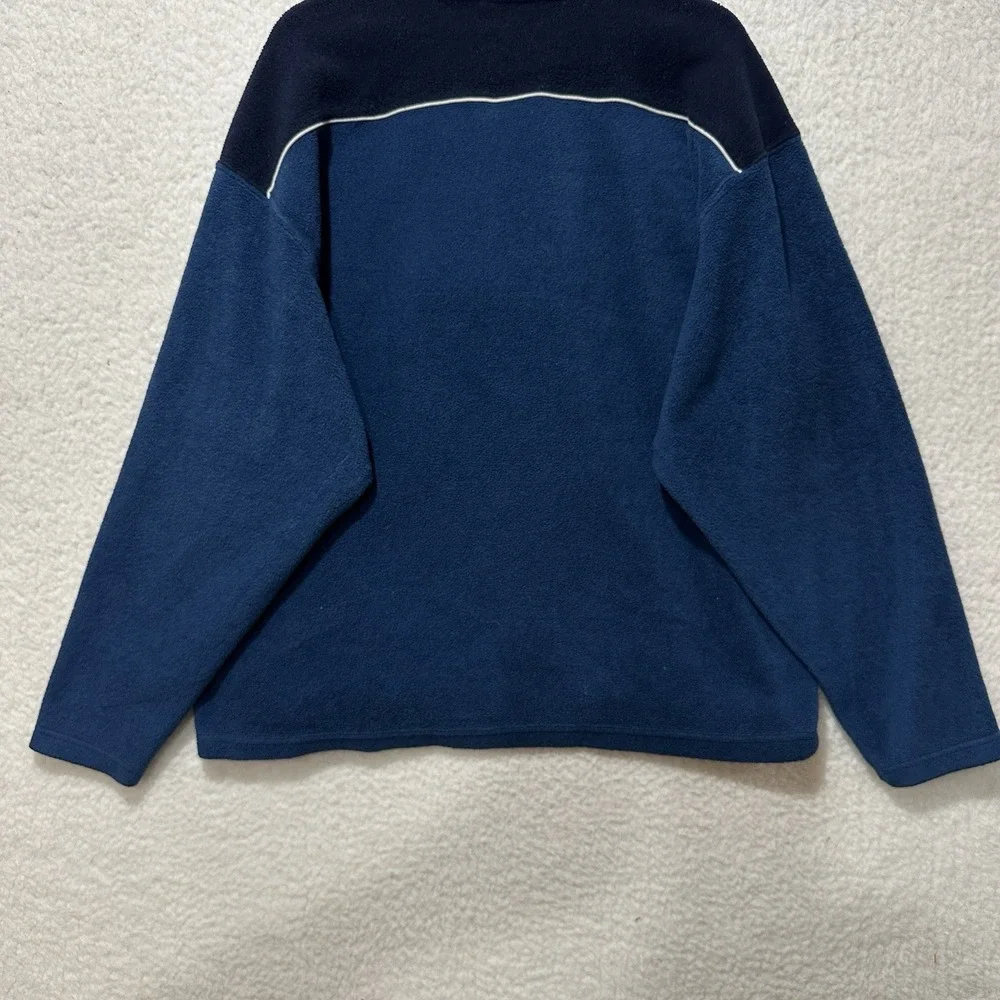 Vintage 90s Warner Brothers Embroidered Tasmanian Devil Taz Fleece Sweater Sz XL